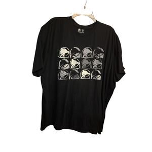 Taco Bell Ringing Bells Employee Graphic T Shirt 2X Black